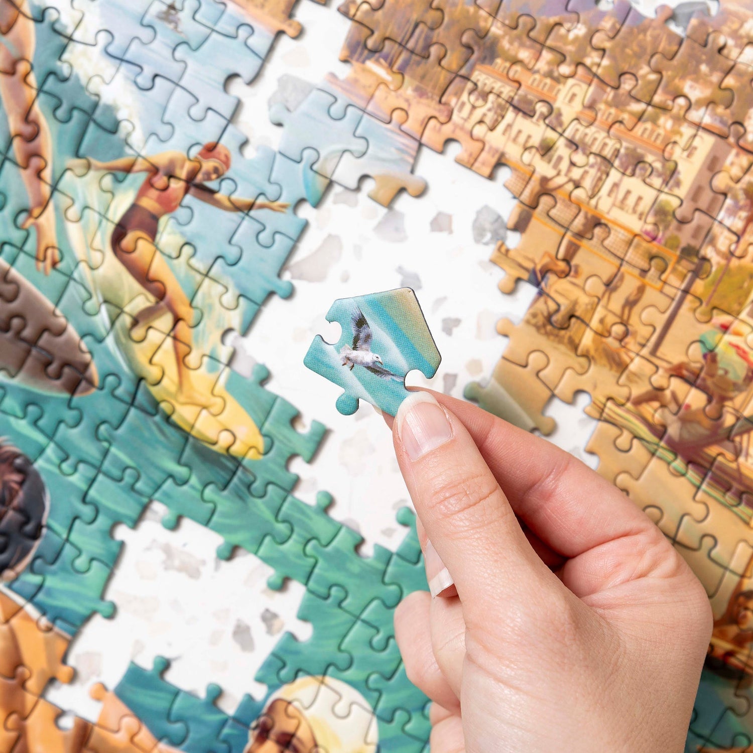 Hexagon puzzle piece